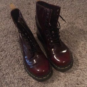 Apple Red 8 eye Dr. Martens